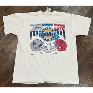 Vintage Superbowl Dallas Cowboys Buffalo Bills 1994 Georgia Dome Atlanta Size L